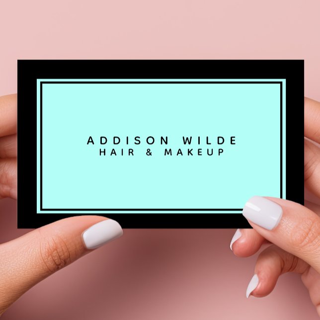 Minimalistisk Elegant - enkel, svart, modern Visitkort (Skapare uppladdad)