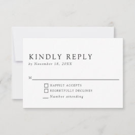 Minimalistisk Elegant - enkelt och rent vänligt sv OSA Kort