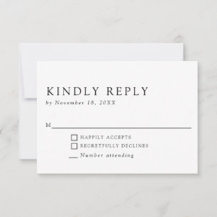 Minimalistisk Elegant - enkelt och rent vänligt sv OSA Kort