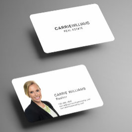 Minimalistisk Elegant Fastighetsmäklare Enkel Visitkort