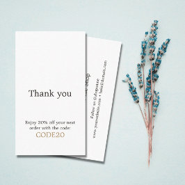 Minimalistisk Elegant Faux Guld Heart Shop Rabattkort