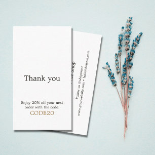 Minimalistisk Elegant Faux Guld Heart Shop Rabattkort