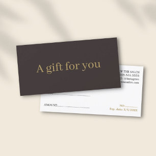 Minimalistisk Elegant Faux Guld Ivory Black Beauty