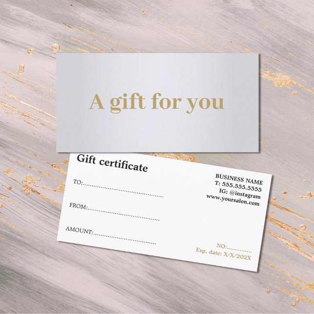 Minimalistisk Elegant Faux Silver Golden Black Bea (Skapare uppladdad)