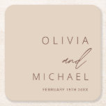 Minimalistisk Elegant för Bröllop Boho Typography Underlägg Papper Kvadrat<br><div class="desc">Förbättra din bröllop-dekoration med våra terracotta minimalistiska Bröllop Boho Typography Elegant Square Papper Underläggs. De här underläggen blandar sömlöst den minimalistiska designens skönhet med den frikostiga charmen av boho-estetik, skapar dem en snyggt och ett funktionellt tillägg till era bröllop-festligheter. Med ren linjer och underskattad elegans är underläggen mycket sofistikerat. Boho-typografin...</div>