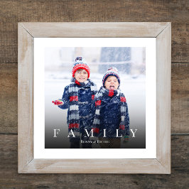 Minimalistisk Elegant för enkel familjetypografi Fototryck