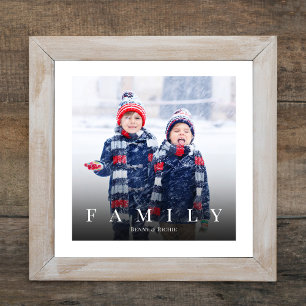 Minimalistisk Elegant för enkel familjetypografi Fototryck
