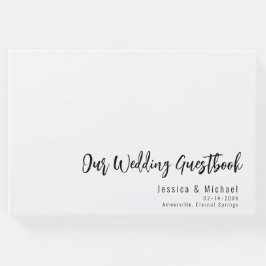Minimalistisk Elegant för gästboken i bröllop Gästböcker