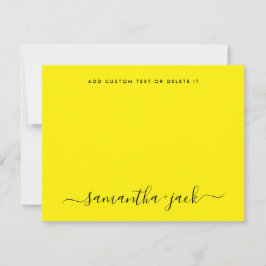 Minimalistisk Elegant för modern Bröllop Snyggt-sk Anteckningskort