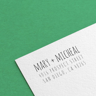 Minimalistisk Elegant för Returadress i Bröllop Självfärgande Stämpel