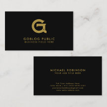 Minimalistisk Elegant, företagsstart på svart
