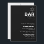 Minimalistisk Elegant Formell Black Pub Mitzvah Inbjudningar<br><div class="desc">Denna minimalistiska elegant,  den formella svarta pub mitzvah-inbjudan,  är perfekt för ett traditionellt religiösa-evenemang i firande. Utformningen har ett vackert teckensnitt i en svart vit bakgrund för att komplimentera evenemanget.</div>