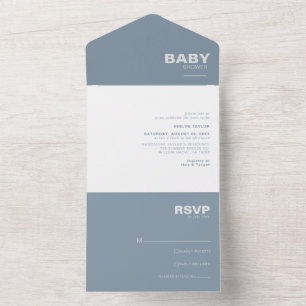 Minimalistisk Elegant - formell blått babyskor