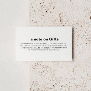 Minimalistisk Elegant Formell Bröllop-fiskekälla Tilläggskort