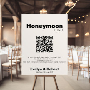 Minimalistisk Elegant Formell HoneyMånfond för Brö Poster