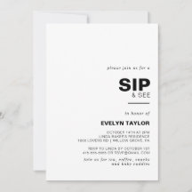 Minimalistisk Elegant Formell SIP och Se