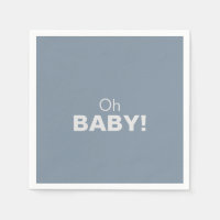 Minimalistisk Elegant Formellt blått babyskor