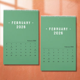 Minimalistisk Elegant Fotocitatkalender 2026 Kalender