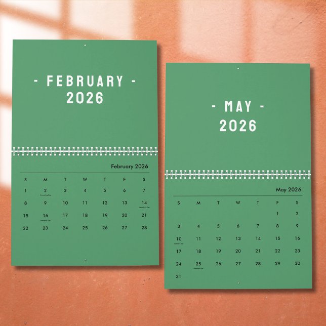 Minimalistisk Elegant Fotocitatkalender 2026 Kalender (Skapare uppladdad)