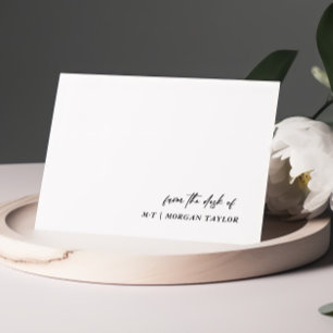 Minimalistisk elegant från anteckningskortet anteckningskort