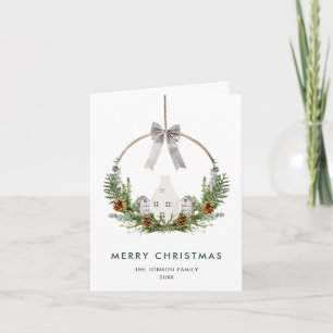 Minimalistisk Elegant God jul-sammansättning Helgkort