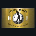Minimalistisk Elegant Golfdesign Rektangulärt Klistermärke<br><div class="desc">Minimalistisk Anpassad Elegant Golfmonogramdesign av Edward Eksi. Enkel modifiering av INITIALER och TEXTER för dina behov.</div>