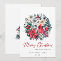 Minimalistisk Elegant Gräs-jul Hälsning