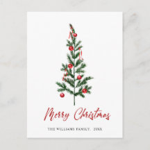 Minimalistisk Elegant Gräs-jul Hälsning