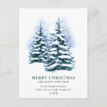 Minimalistisk Elegant Gräs-jul Hälsning