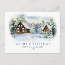 Minimalistisk Elegant Gräs-jul Hälsning