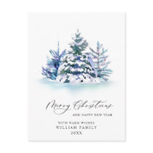 Minimalistisk Elegant Gräs-jul Hälsning