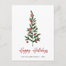 Minimalistisk Elegant Gräs-jul Hälsning