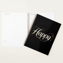 Minimalistisk Elegant Guld Glad Typografi - Klassi