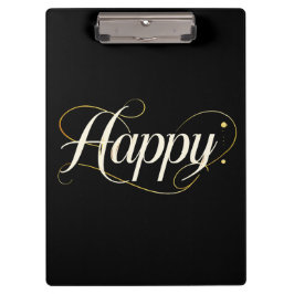 Minimalistisk Elegant Guld Glad Typografi - Klassi