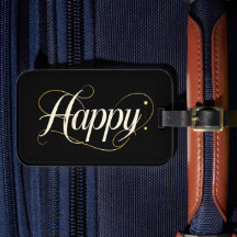 Minimalistisk Elegant Guld Glad Typografi - Klassi