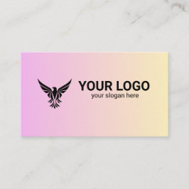Minimalistisk Elegant Guld Gradient Geometrisk Lin Visitkort
