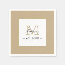 Minimalistisk Elegant Guld Monogram Familje År Eta