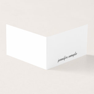 Minimalistisk Elegant Handskrivet skript - enkelt  Visitkort