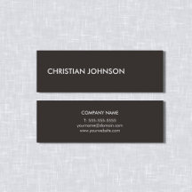 Minimalistisk Elegant Ivory Black White Consultant