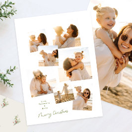 Minimalistisk Elegant Jul Flerfaldig 8 Fotosalbum Julkort