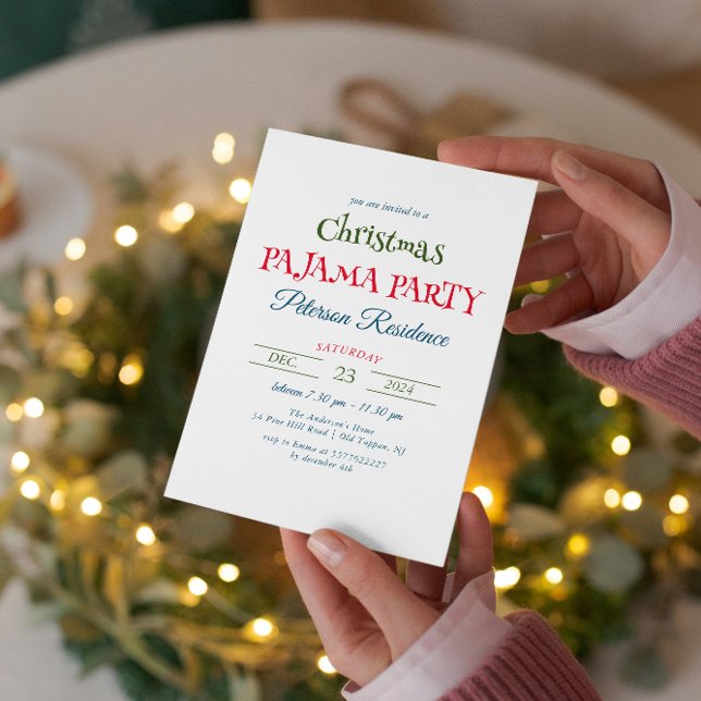 Minimalistisk Elegant jul Party Inbjudningar (Skapare uppladdad)
