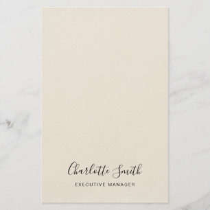 Minimalistisk Elegant Klassisk Professionell Brevpapper