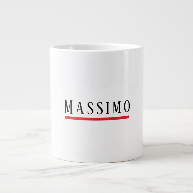 Minimalistisk Elegant Klassisk Professionell Enkel Jumbo Mugg (Framsidan)