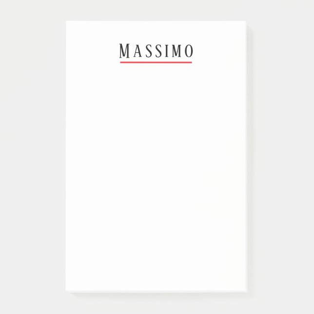 Minimalistisk Elegant Klassisk Professionell Enkel Post-it Block (Framsida)