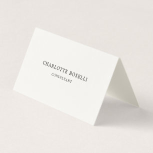 Minimalistisk Elegant Klassisk Professionell Kräm Visitkort