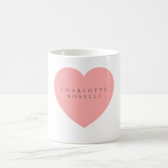 Minimalistisk Elegant Klassisk Professionell Namn Kaffemugg (Center)