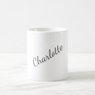 Minimalistisk Elegant Klassisk Professionell Namn Kaffemugg