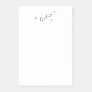 Minimalistisk Elegant Klassisk Professionell Namn Post-it Block