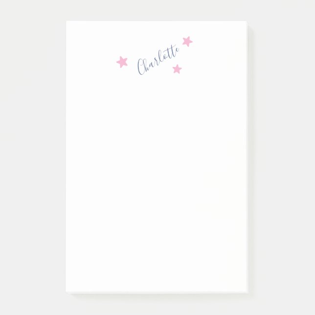Minimalistisk Elegant Klassisk Professionell Namn Post-it Block (Framsida)