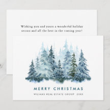 Minimalistisk Elegant korporerad jul Hälsning